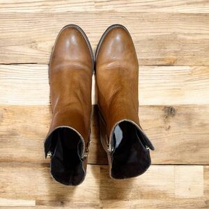 David Tyler, Tan Leather Ankle Boots, Size 37, Made in Spain